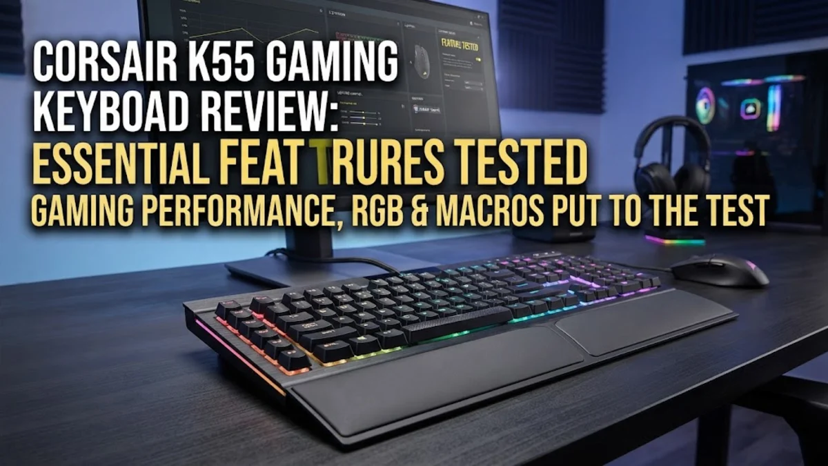 Corsair K55 Gaming Keyboard Review: Essential Features Tested